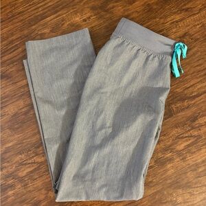 Figs Charcoal High Waisted Livingston Scrub Pants